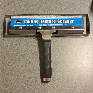 Ceiling Texture Scraper - Black and Silver